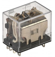 Реле РЭК77/4(LY4) с индикацией 10А 24В DC   RRP10-4-10-024D-LED  IEK