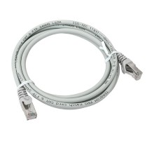 Патч-корд TERACOM PRO Cat.6 экранированный FTP оболочка LSZH серый (2,0м)  TRP-6FTP-LSH-2M-GY  EKF