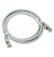 Патч-корд TERACOM PRO Cat.6 экранированный FTP оболочка LSZH серый (2,0м)  TRP-6FTP-LSH-2M-GY  EKF