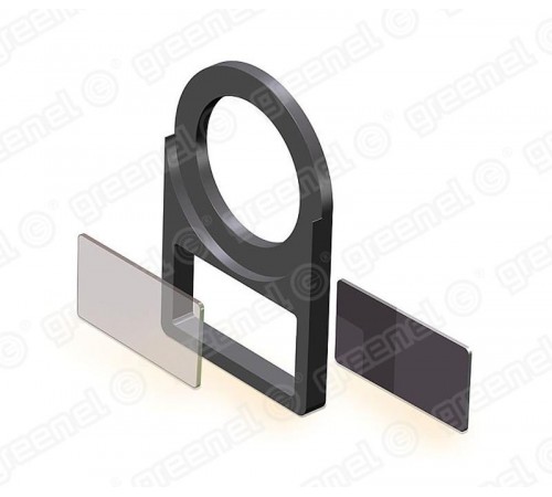 Держатель маркировки для светосигнальной арматуры. отверстие D22мм. маркировка 20х25мм (100/1000шт)  GE60041  Greenel