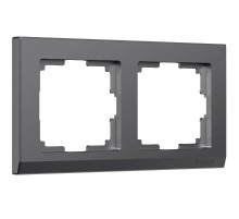 Рамка на 2 поста Stark (графит матовый)W0021864  a063116  Werkel