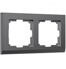 Рамка на 2 поста Stark (графит матовый)W0021864  a063116  Werkel