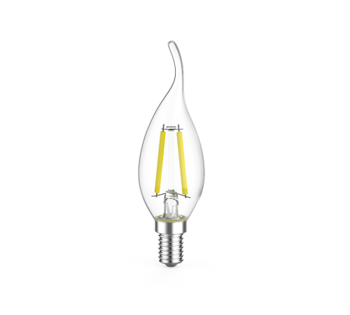 Лампа светодиодная Filament Свеча на ветру 7W 580lm 4100К Е14 LED (3 лампы в упаковке) 1/20  104901207T  Gauss