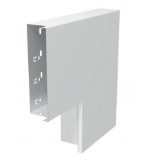 Плоский угол с крышкой кабельного канала LKM 60x200 мм (сталь,белый) (LKM F60200RW)  6249523  OBO Bettermann