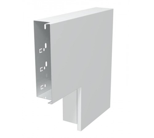 Плоский угол с крышкой кабельного канала LKM 60x200 мм (сталь,белый) (LKM F60200RW)  6249523  OBO Bettermann