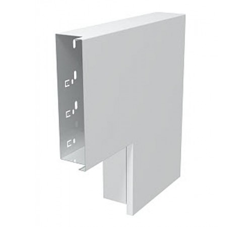 Плоский угол с крышкой кабельного канала LKM 60x200 мм (сталь,белый) (LKM F60200RW)  6249523  OBO Bettermann