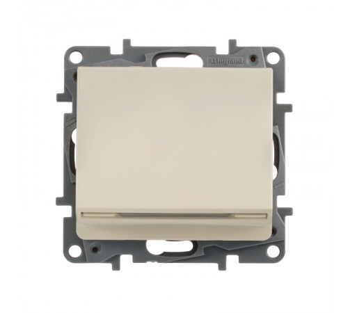 Etika Слоновая кость Выключатель карточный с выдержкой времени, с подсветкой  672393  Legrand