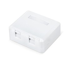 WR-MB-2 Корпус настенной розетки для установки 2-х вставок типа Keystone Jack, цвет белый  505220  WRLine