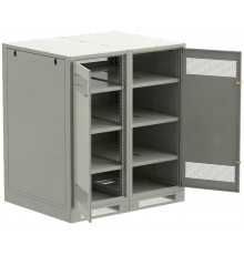 ITK LINEA B Шкаф (пустой) 1350х1200мм дверь двуст. мет. сер.  LB35-13H29-2M  ITK