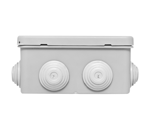 Коробка распределительная КМР-030-014 с крышкой наружная (100х100х50), 10 мембранных вводов IP54 розничный стикер PROxima  plc-kmr-030-014-r  EKF