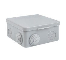 Коробка распределительная КМР-030-014 с крышкой наружная (100х100х50), 10 мембранных вводов IP54 розничный стикер PROxima  plc-kmr-030-014-r  EKF