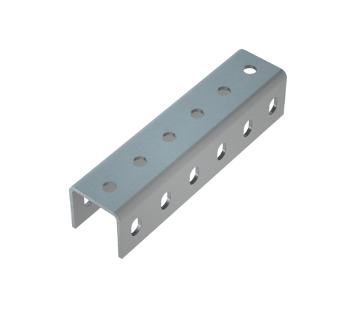 Соединитель усиленного швеллера 50х50х4,0 мм HD  SLPU50-50 HD  КМ-профиль