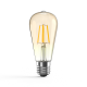 Лампа светодиодная Filament ST64 6W 620lm 2400К Е27 golden диммируемая  102802006-D  Gauss