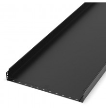 Лоток неперфорированный Стандарт 600х80х3000 (1,0 мм) RAL 9005 (6 м/уп)  PR16.9968  Промрукав