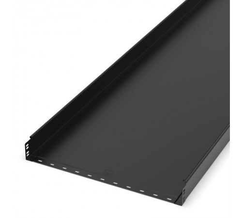 Лоток неперфорированный Стандарт 600х80х3000 (1,0 мм) RAL 9005 (6 м/уп)  PR16.9968  Промрукав