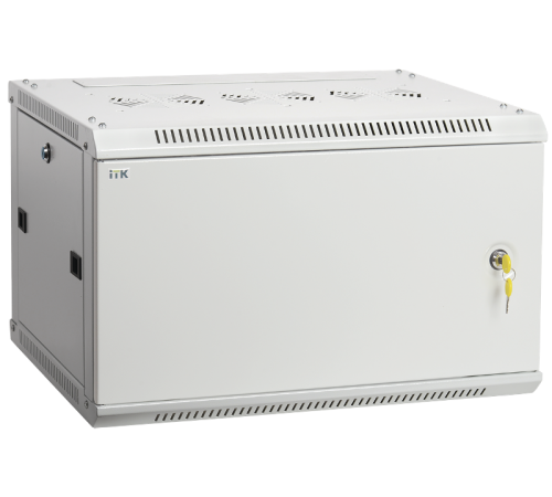 Шкаф LINEA W 15U 600x450 мм дверь металл в сборе, RAL7035  LWR3-15U64-M  ITK