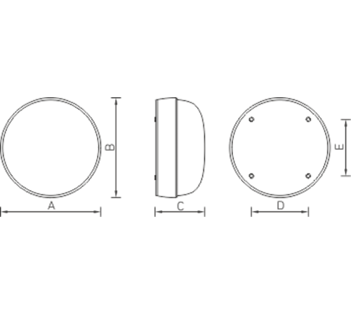 Светильник светодиодный пылевлагозащищенный для ЖКХ ДБО/ДПО TS LED 100 11Вт 4000К IP44 с рассеивателем  1188000010  Световые Технологии