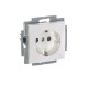 ABB Basic 55 Альп. белый Розетка с/з с защитными шторками  2013-0-5278   2CKA002013A5278  ABB