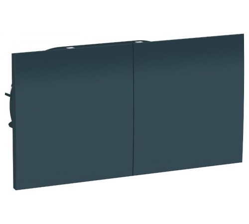 AtlasDesign Изумруд Розетка 2-ая с заземлением, со шторками, с крышкой, 16А, (в сборе с рамкой)  ATN000828  SE