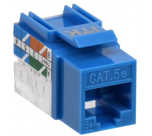 Модуль Keystone Jack кат.5E UTP 110 IDC 90град синий  CS1-1C5EU-11-03  ITK