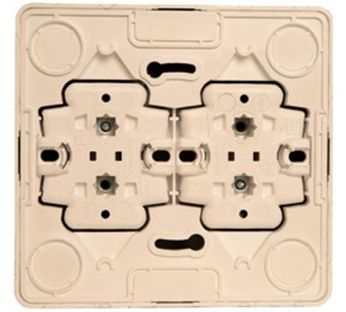 Этюд Кремовый О/У Розетка Розетка 4-ая без заземления без шторок  PA16-205K  SE
