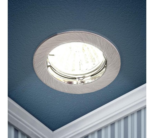Светильник точечный встраиваемый под лампу KL1 50Вт MR16 хром литой  C0043654  ЭРА