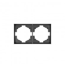 Рамка STRONG 2-постовая графит  KR-78-0752-6  Kranz