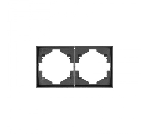 Рамка STRONG 2-постовая графит  KR-78-0752-6  Kranz