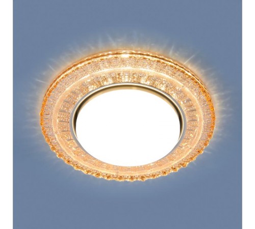 Светильник точечный встраиваемый 3028 GX53 GC тонированный с подсветкой  a043161  Elektrostandard