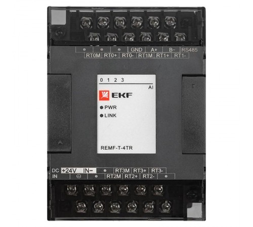 Модуль ввода термосопротивлений REMF 4 PRO-Logic  REMF-T-4TR  EKF