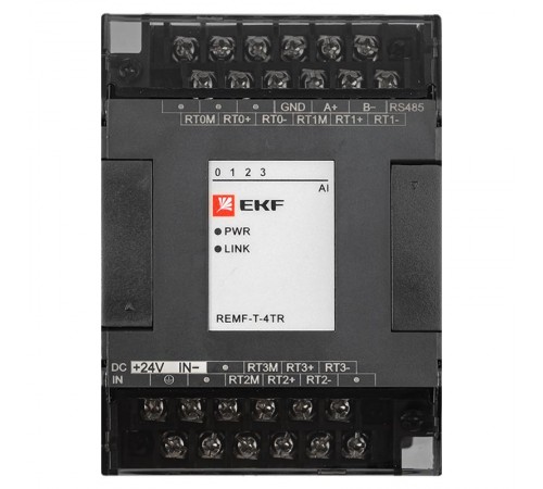 Модуль ввода термосопротивлений REMF 4 PRO-Logic  REMF-T-4TR  EKF