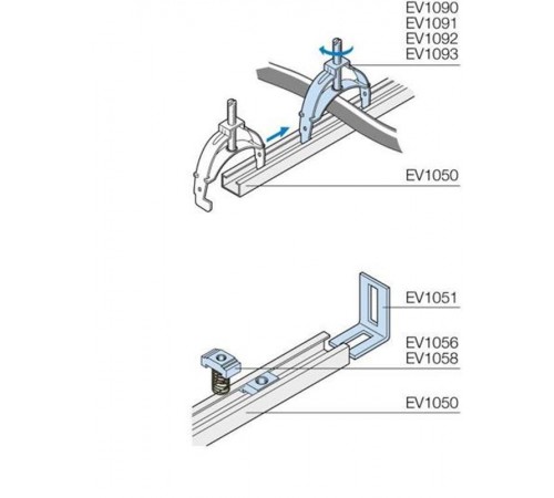 Гайка М8 для EV1050 (100шт)  EV1058  ABB
