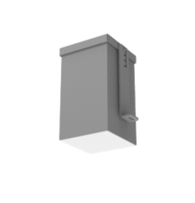 Светодиодный светильник DL-Grill CRI90 для потолка Грильято встраив.9 Вт 3000 К 90х90х160 мм IP54 серый муар  V1-R0-71808-10000-5400930  VARTON