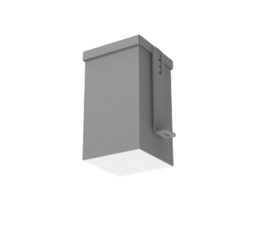 Светодиодный светильник DL-Grill CRI90 для потолка Грильято встраив.9 Вт 4000 К 90х90х160 мм IP54 серый муар  V1-R0-71808-10000-5400940  VARTON