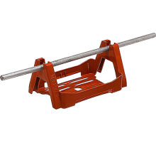 Держатель проводника круглого 8 мм для плоской кровли, пластик91051Ezetek