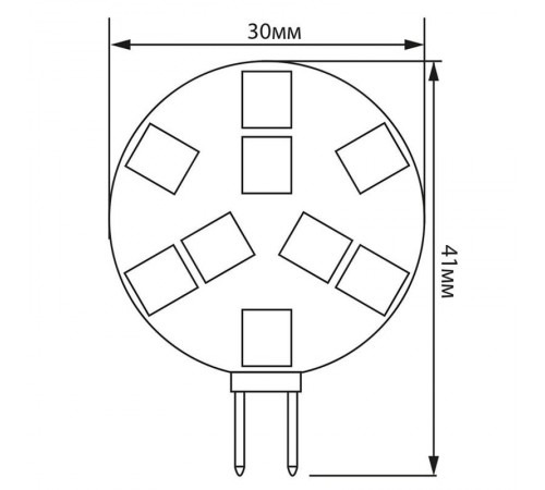 Лампа светодиодная LB-16 (3W) 12V G4 4000K, (для мебельных св-ков)  25093  FERON