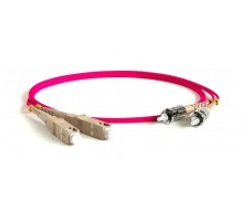 FC-D2-504-SC/PR-ST/PR-H-0.5M-LSZH-MG Патч-корд волоконно-оптический (шнур) MM 50/125(OM4), ST-SC, 2.0 мм, duplex, LSZH, 0.5 м  374224  Hyperline