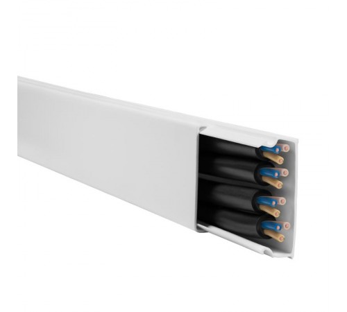 Мини-канал Metra - 40x16 - 2 метра - с крышкой - без перегородки - белый  638194  Legrand