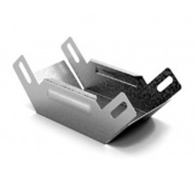 Угловой соединитель внутренний к лотку 300х100, толщ. 1,0 мм, гор. цинк, 332531  УСВН90-300х100-1,0-ГЦ   Ostec