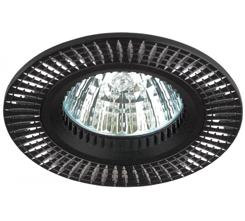 Светильник встраиваемый под лампу KL32 AL/BK/1 MR16,12V, 50W черный/серебро  Б0049563  ЭРА