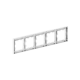 5 - местная рамка, белая, пластик Эпика EKF  UP1-FPW-05  EKF