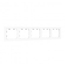 5 - местная рамка, белая, пластик Эпика EKF  UP1-FPW-05  EKF