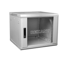 Настенный шкаф 19" 9U 600600501 (ШxГxВ), RAL 7035  04-0966-111  REXANT