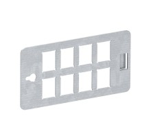 Монтажная пластина для распределителя энергии UVS для 8 модулей типа "С" (Keystone) (CP45-TP 8C)  6108028  OBO Bettermann