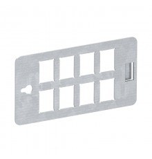 Монтажная пластина для распределителя энергии UVS для 8 модулей типа "С" (Keystone) (CP45-TP 8C)  6108028  OBO Bettermann