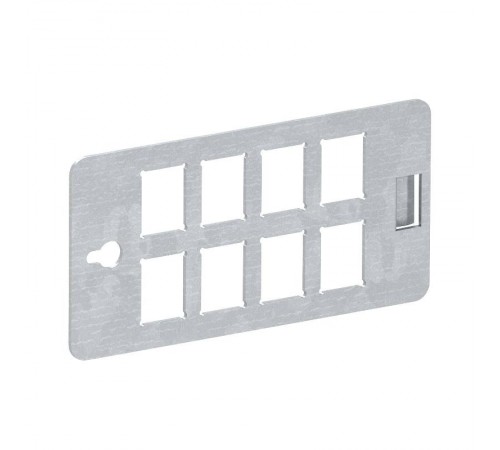 Монтажная пластина для распределителя энергии UVS для 8 модулей типа "С" (Keystone) (CP45-TP 8C)  6108028  OBO Bettermann