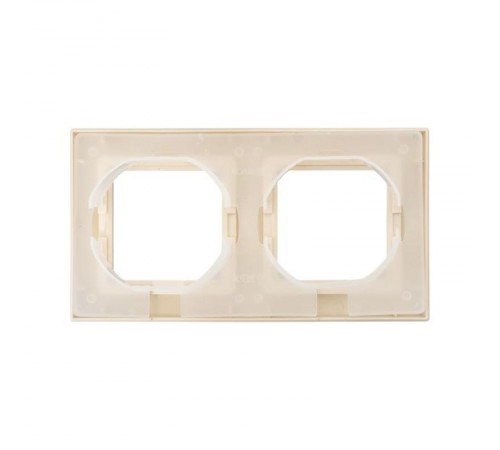 2 - местная рамка, IP44, кремовая, пластик Эпика  UP1-FPI-02-44 EKF