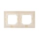 2 - местная рамка, IP44, кремовая, пластик Эпика  UP1-FPI-02-44 EKF