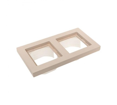 2 - местная рамка, IP44, кремовая, пластик Эпика  UP1-FPI-02-44 EKF