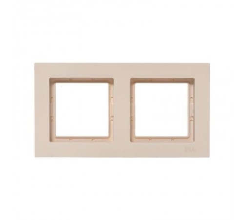 2 - местная рамка, IP44, кремовая, пластик Эпика  UP1-FPI-02-44 EKF